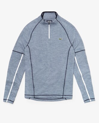 Sudadera de hombre Lacoste SPORT Golf el&aacute;stica transpirable con cuello de cremallera
