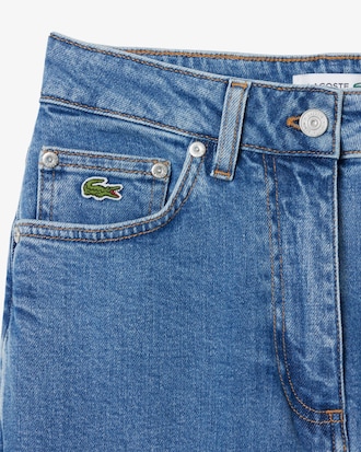 Pantal&oacute;n vaquero de corte recto y tiro alto