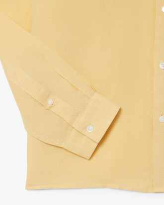 Camisa de lino de corte regular