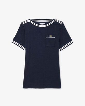 Camiseta de cuello barco fabricada en Francia