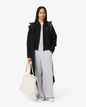 Sudadera con capucha y cremallera de felpa