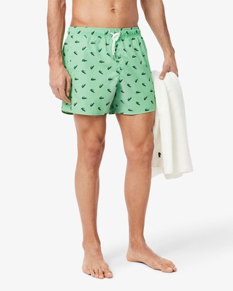 Short de baño con estampado de cocodrilo