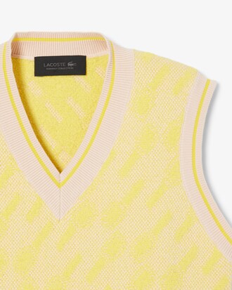 Chaleco de punto de jacquard Runway