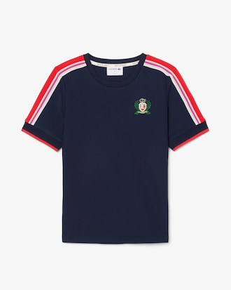 Camiseta de piqué texturizado de fabricación francesa