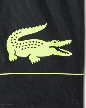 Pantalón corto de tenis de tafetán diamantado estampado