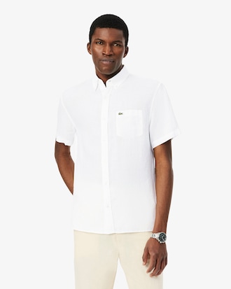 Camisa de lino de manga corta