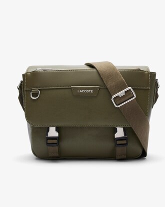 Bolsa con cierre de solapa Ossian de piel