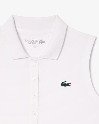 Polo de golf elástico de corte ajustado con protección UV