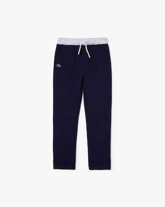 Pantal&oacute;n de deporte de ni&ntilde;o en algod&oacute;n con cinturilla color block