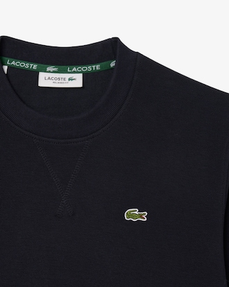 Sudadera de cuello redondo de piqué de corte holgado