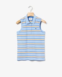 Polo de mujer Lacoste LIVE slim fit en algod&oacute;n con rayas multicolores
