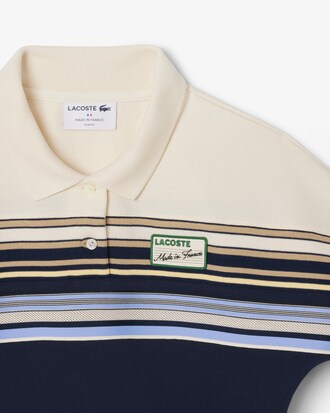 Polo de rayas de corte ajustado fabricado en Francia