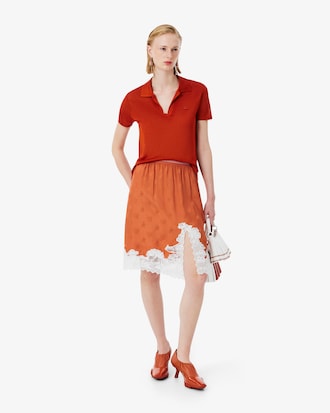 Falda de tul con bordado de paisaje Runway