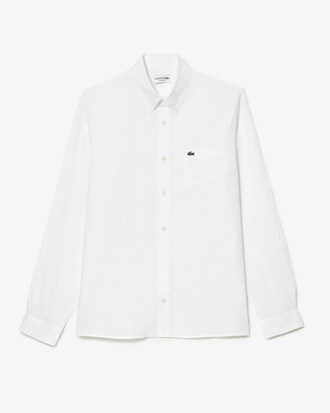 Camisa de lino de corte regular