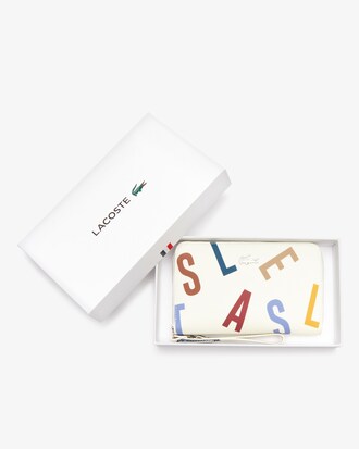 Billetera de mujer Daily Classic en lona estampada revestida con cremallera y correa de muñeca