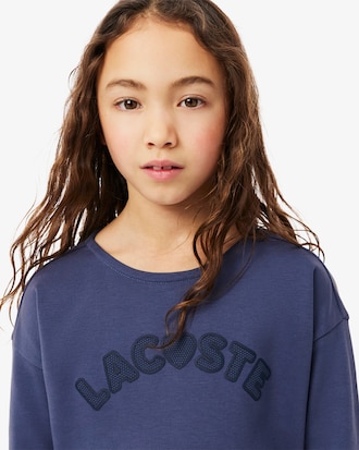 Camiseta de manga larga de algodón con detalles de la marca