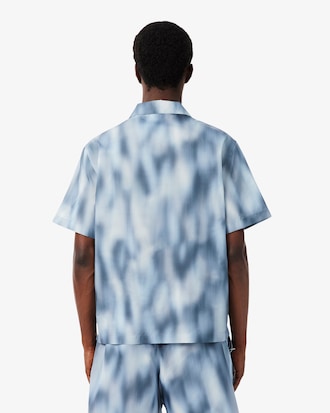 Camisa de manga corta estampada de corte holgado