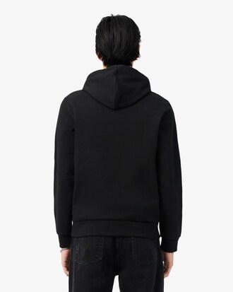 Sudadera con capucha y cremallera con rayas de logotipo