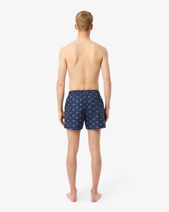 Short de baño con estampado de cocodrilo