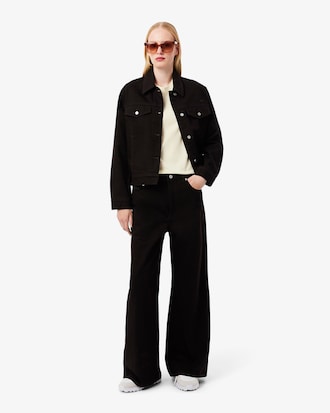 Camiseta de algodón con insignia Lacoste