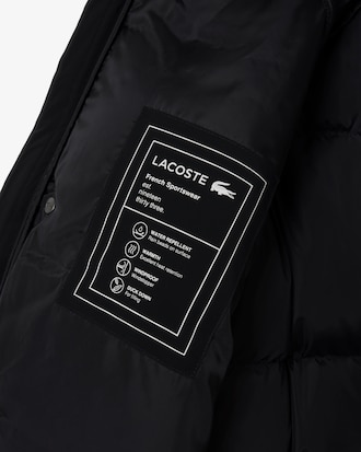 Chaqueta de plumón larga hidrófuga
