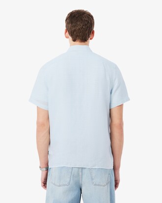 Camisa de lino de manga corta