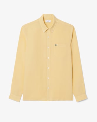 Camisa de lino de corte regular