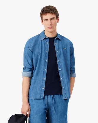 Camisa denim ligera de corte regular