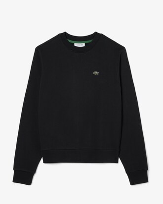 Sudadera de cuello redondo de felpa de corte holgado