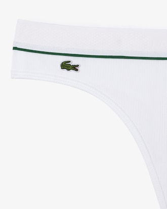 Tanga de canalé de algodón