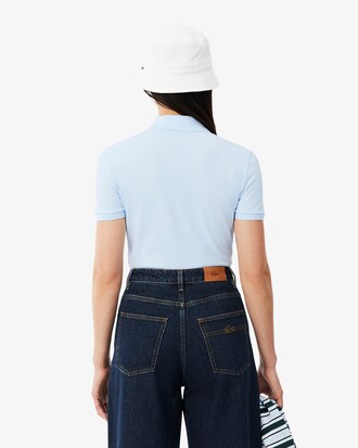 Polo de mujer Lacoste en piqu&eacute; de algod&oacute;n stretch