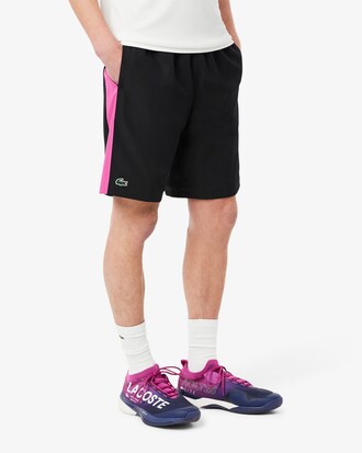 Pantalón corto deportivo estampado con detalles de marca
