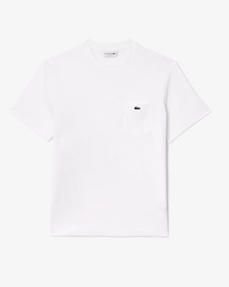 Camiseta de algodón con bolsillo en el pecho