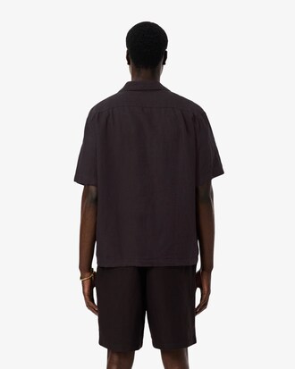 Camisa de corte holgado de lino
