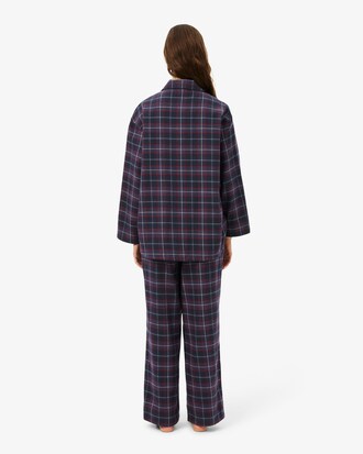 Pijama de algod&oacute;n de cuadros escoceses