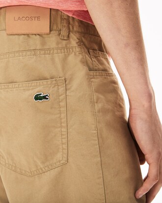 Bermudas de hombre regular fit en algod&oacute;n ligero con cinco bolsillos