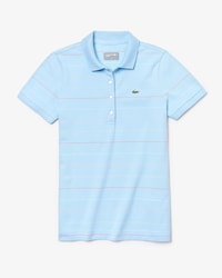 Polo de mujer Lacoste SPORT Golf en algod&oacute;n ultraligero de rayas