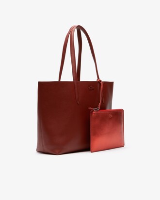 Bolso Tote De Mujer Anna En Piel Mate O Iridiscente Reversible