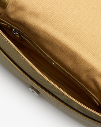 Women's Daily Classic Bi-Material Flap Shoulder Bag