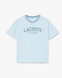 Camiseta de algod&oacute;n con detalles de marca Lacoste