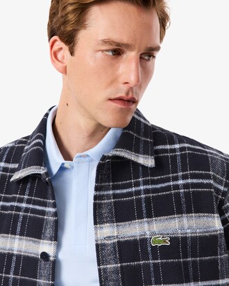 Sobrecamisa de algodón con cuadros escoceses