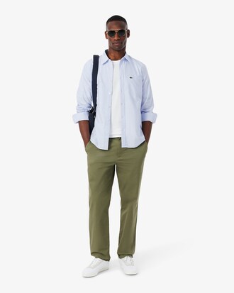 Camisa Oxford de corte regular de rayas