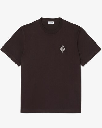 Camiseta gruesa de corte cl&aacute;sico e insignia en contraste