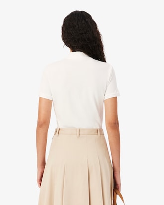 Polo de mujer Lacoste en piqu&eacute; de algod&oacute;n stretch
