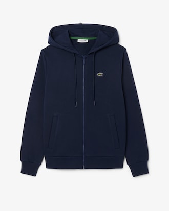 Sudadera con capucha de felpa con cremallera