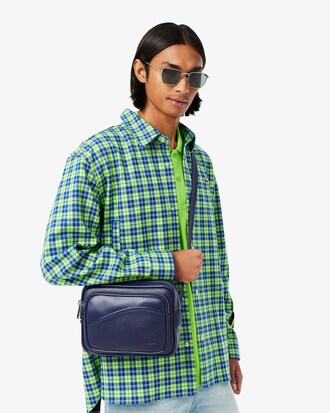 Bolso de reportero Angy de piel granulada