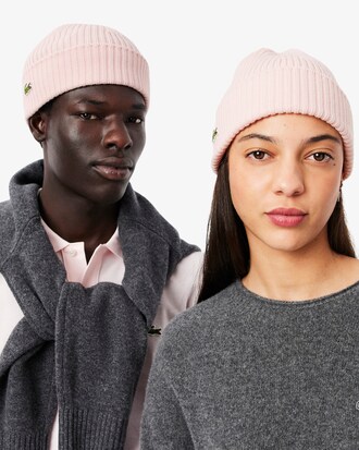 Gorro de canalé de lana cepillada