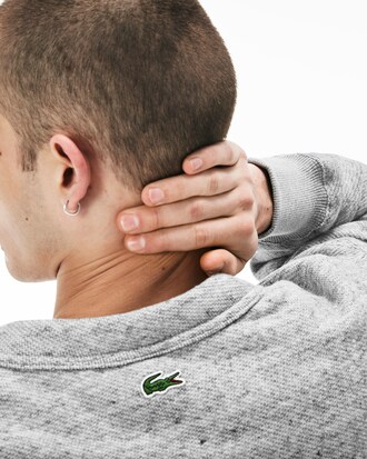 Chaqueta de hombre Lacoste LIVE en felpa con bolsillos e insignia de diamante