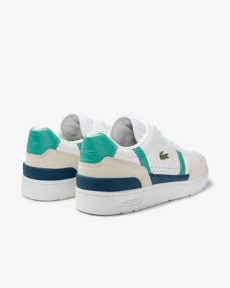 Zapatillas de hombre T-Clip de piel perforada y ante