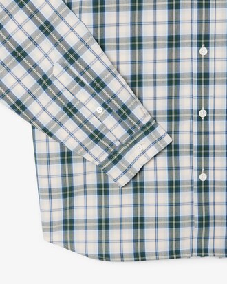 Camisa de corte regular de popel&iacute;n con cuadros escoceses